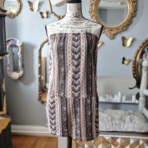 Raya Sun Multicolor Boho Strapless Romper Medium